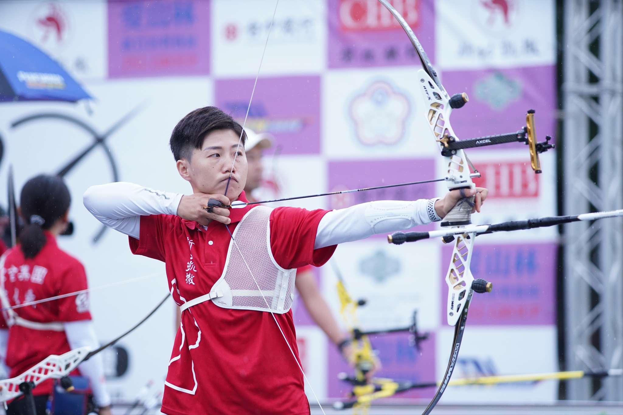 新北凱撒射箭隊雷千瑩率隊奪下冠軍。（中華企業射箭聯盟提供）