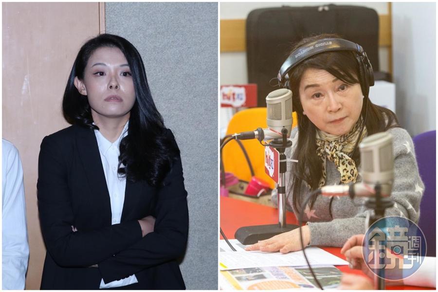 高虹安（左）不滿周玉蔻（右）和某些媒體狂打「男女關係」，準備赴法院提告。