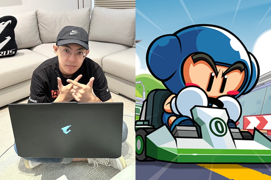 爆哥（左）才在南韓聯賽奪冠，跑跑卡丁車台服宣布將停運。（翻攝自「爆哥NEAL」IG、跑跑卡丁車官方粉絲團臉書）