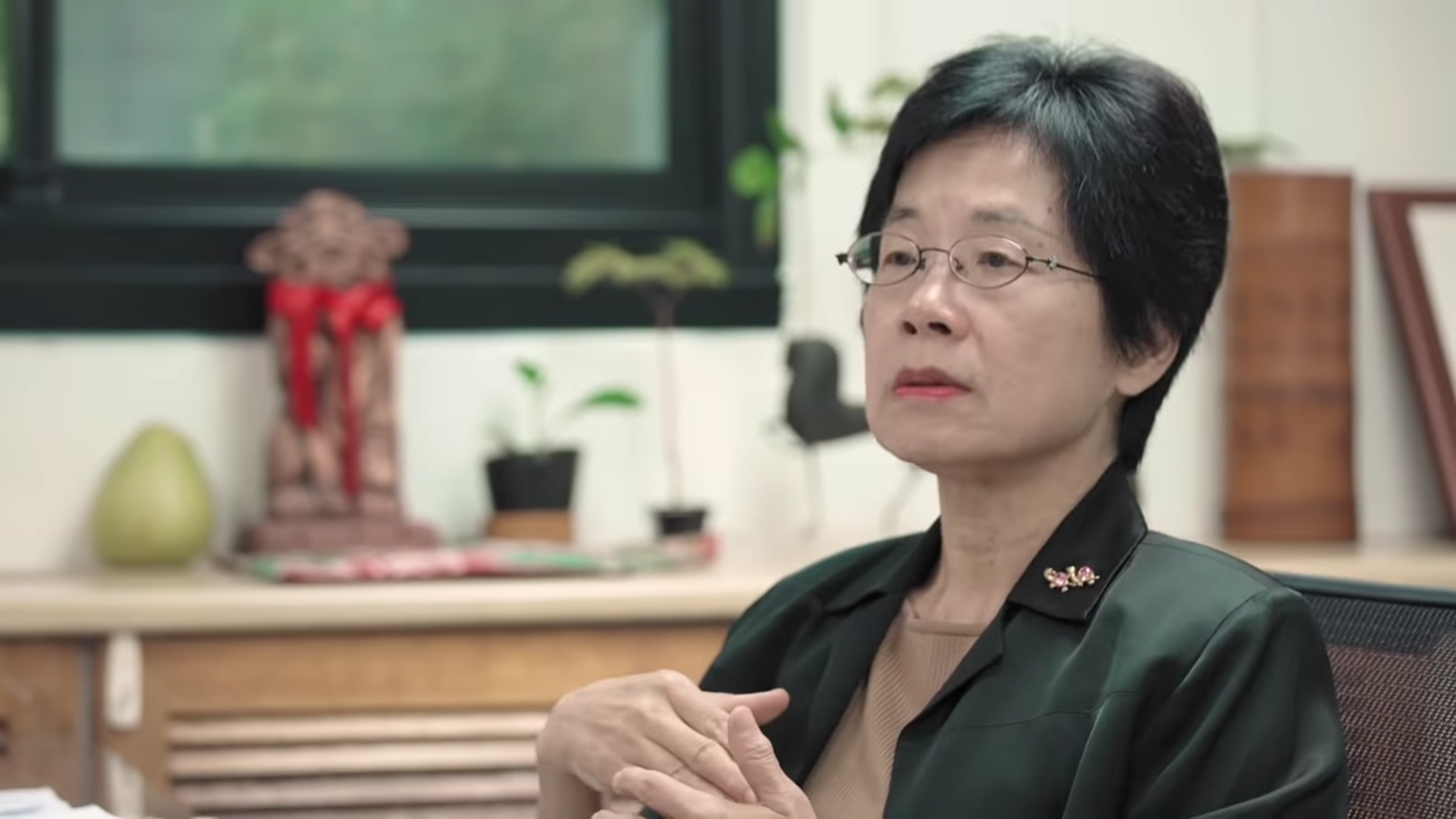高等法院台中分院院長高金枝升任高等法院院長。(翻攝司法院影音)