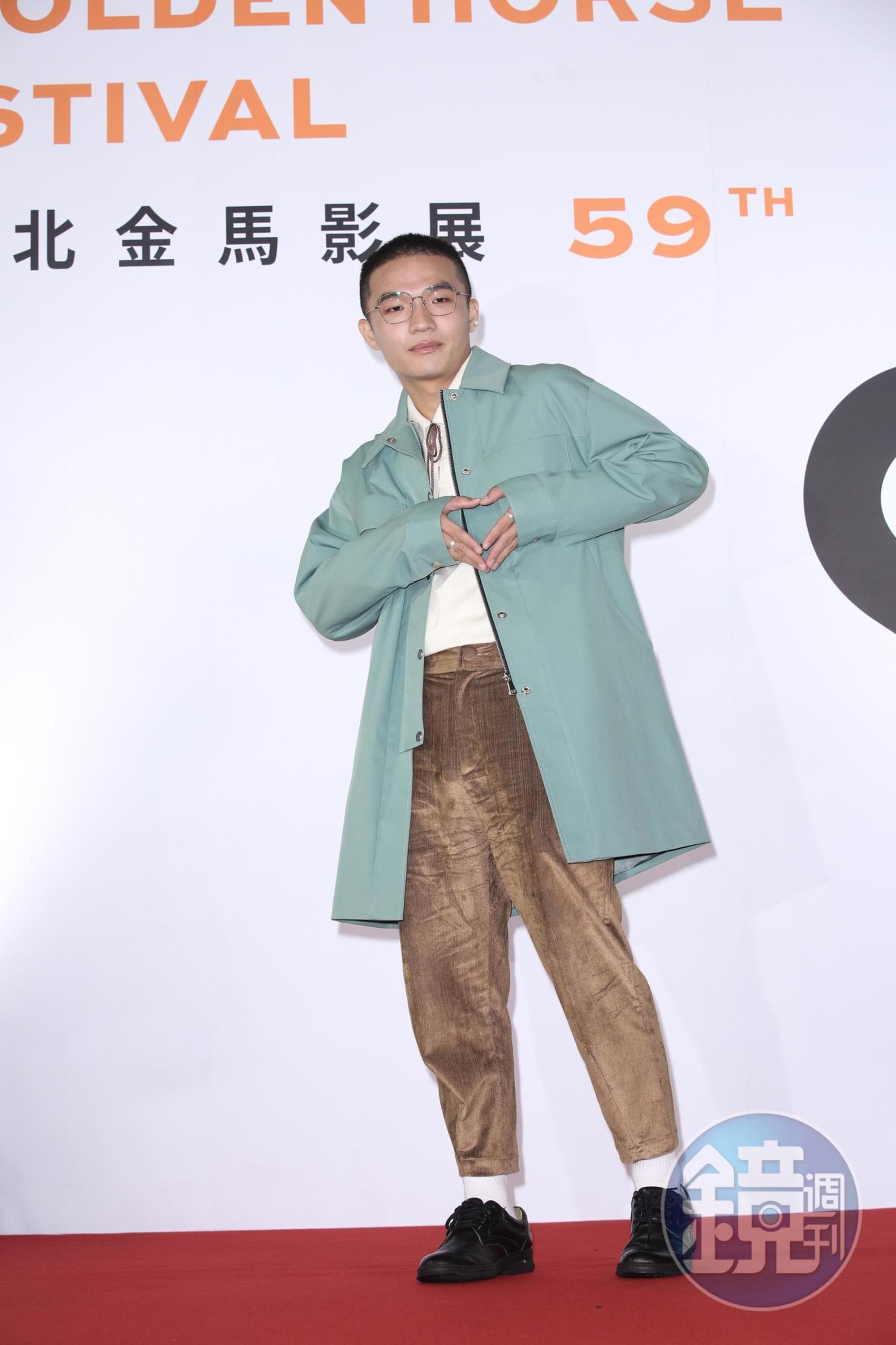 入圍最佳男配角與最佳新人的胡智強。