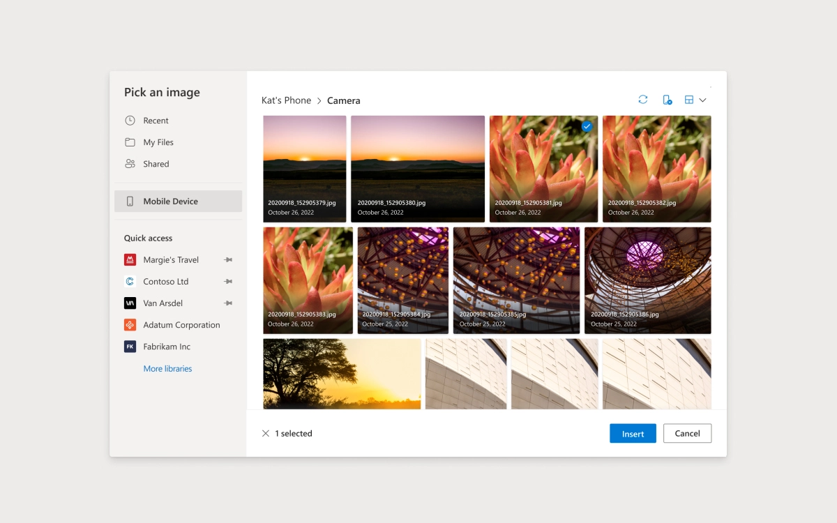 Office Insider推出新的測試功能，可以直接將電腦與手機連動抓圖。（翻攝自Android Headlines）