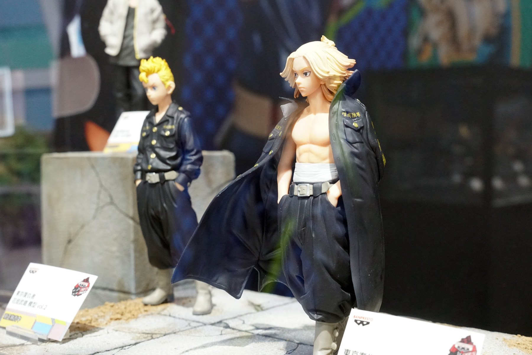 「BANPRESTO EXPO 2022」在台北華山文創園區開展,圖為現場展出的《東京復仇者》「佐野萬次郎」模型。