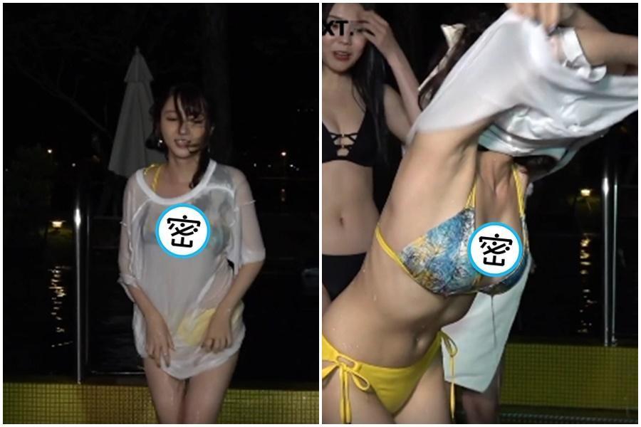 Twitch頻道「滴希宇宙」近日推出新企劃「單身即D寓」,泳池環節掀起關注。(翻攝自YouTube)