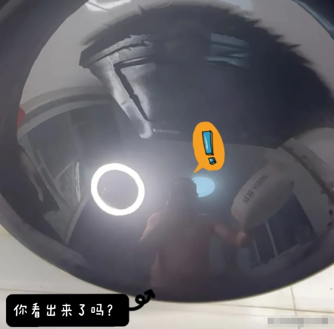 油鍋反射露餡，小美姐竟然不是姐！（翻自weipin4.com）