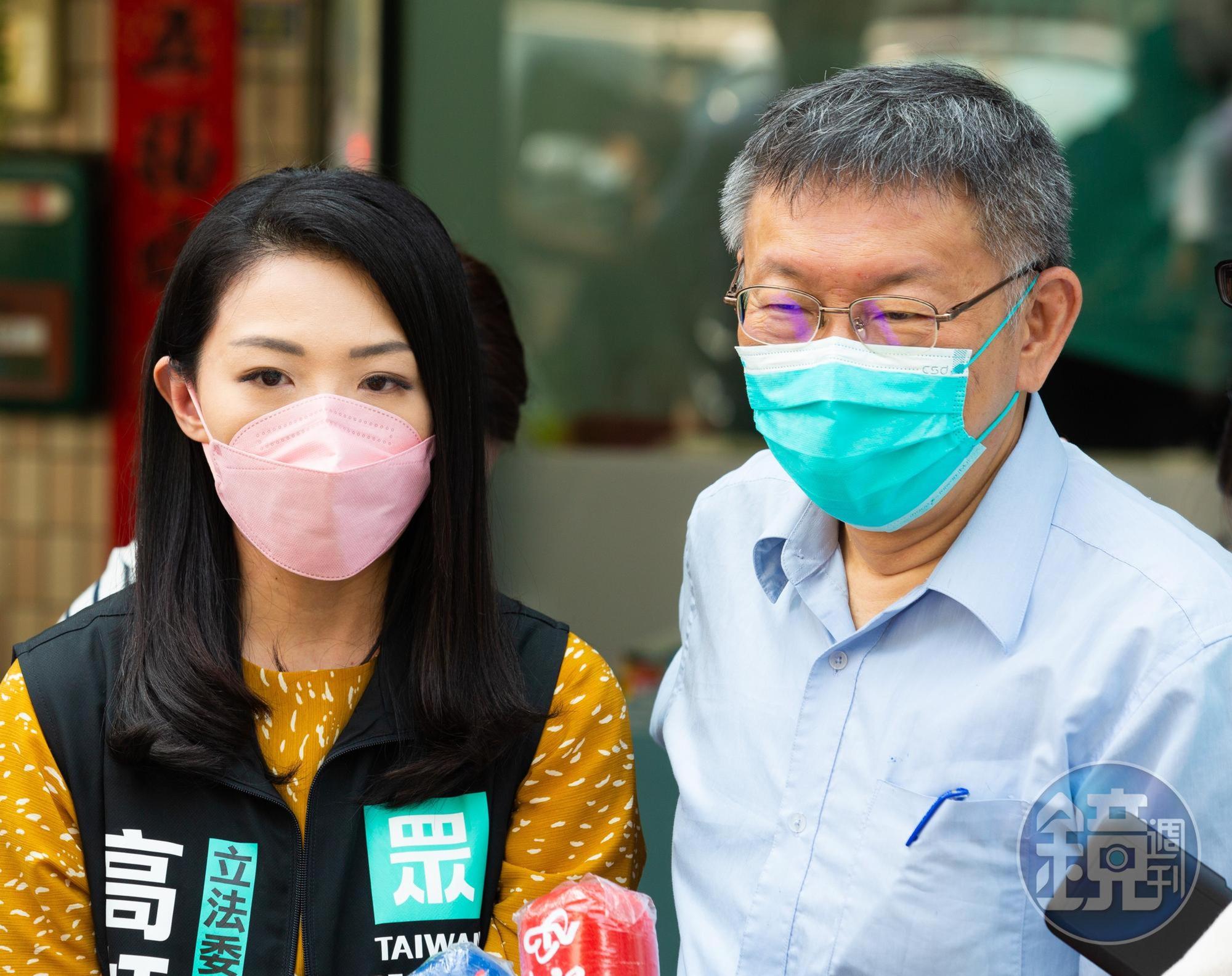 高虹安捲入助理聘用爭議,柯文哲力挺表示她是理工女,所做所為一定合法。(本刊資料照)