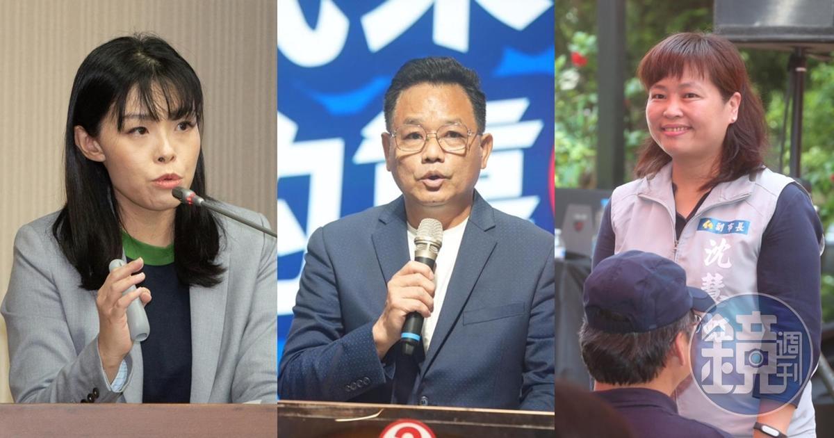 新竹市因高虹安(左)意外成為選戰焦點,從民調領先被沈慧虹(右)追平,甚至近期連林耕仁(中)都猛打高的爭議問題而奮起。(本刊資料照、翻攝自林耕仁臉書)