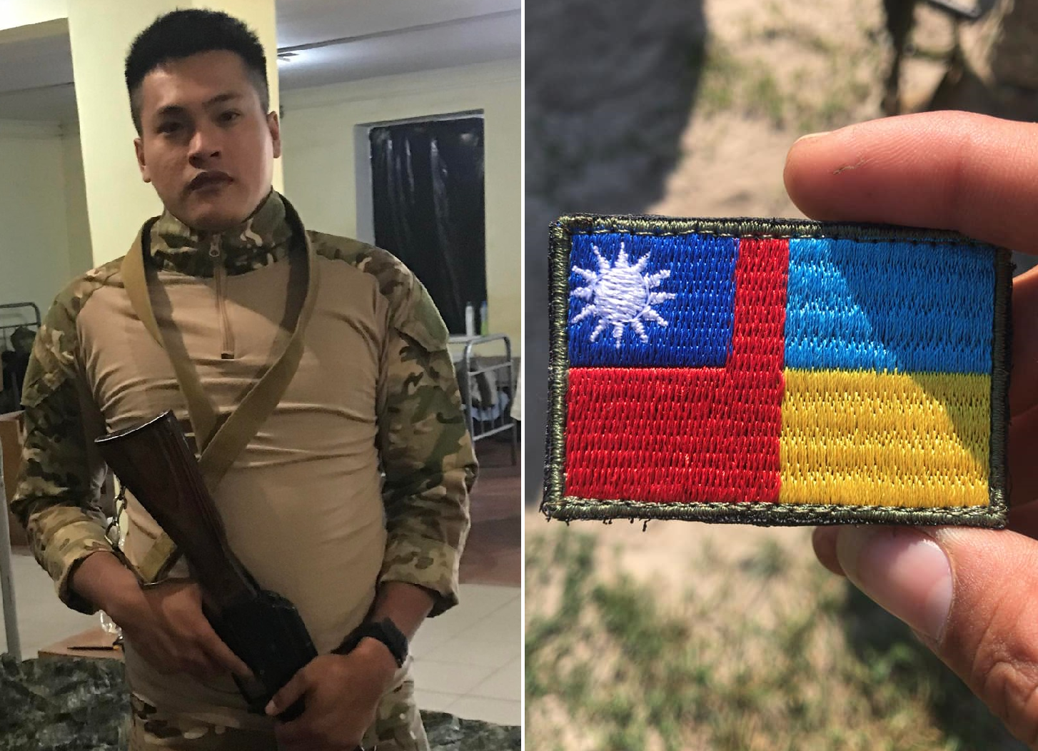 台籍烏克蘭志願軍曾聖光驚傳戰死沙場,家屬傷心不願相信。(翻攝自曾煜閎臉書)