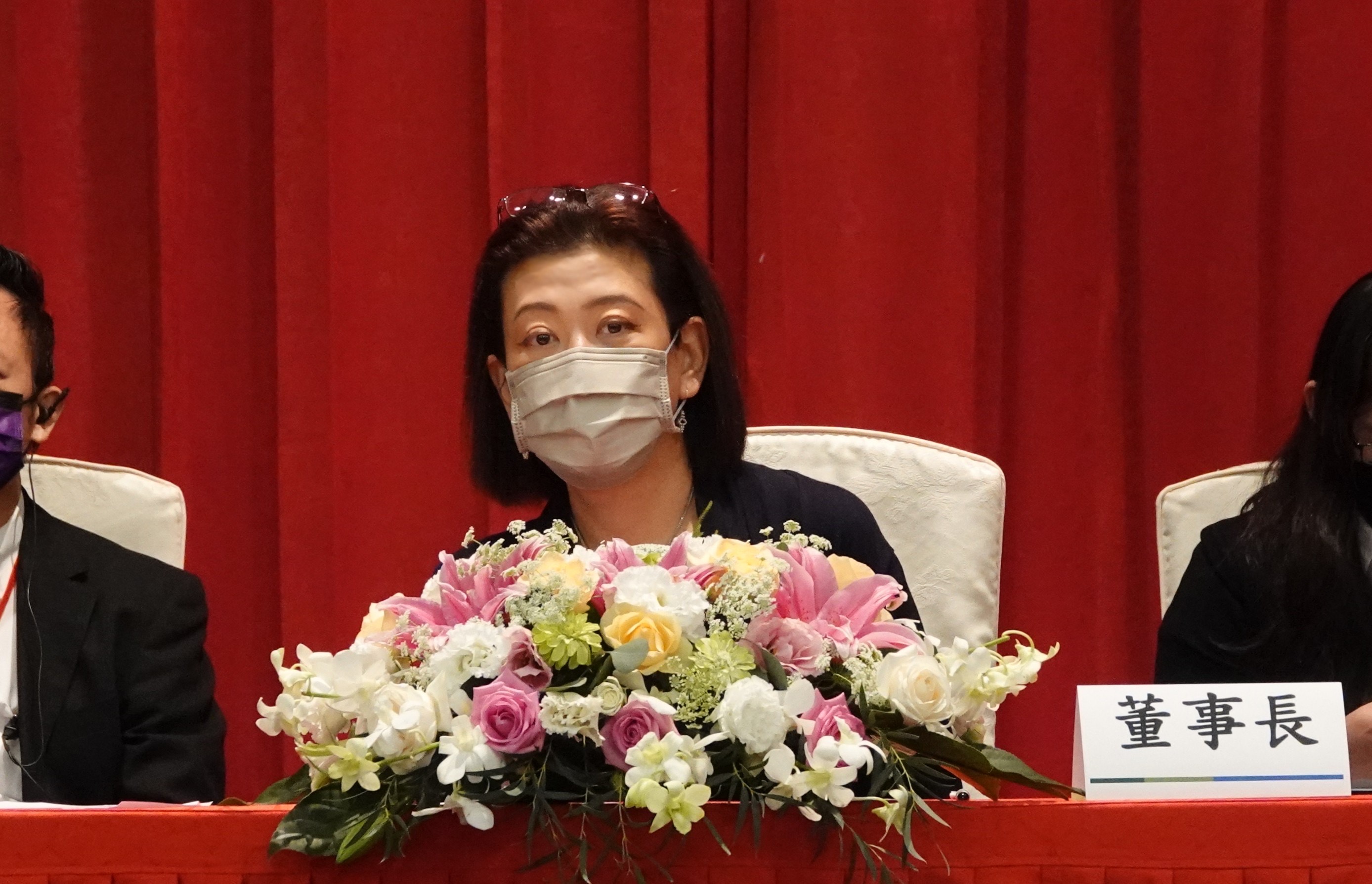 台開臨股會因出席率未過半而流會，面對外界質疑，邱于芸也親上火線說明。（台開提供）