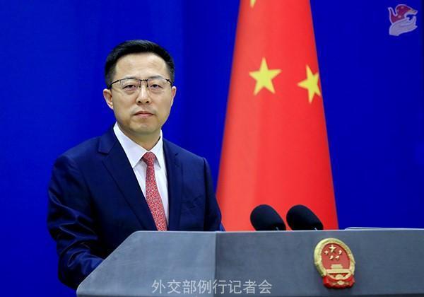 面對英國國貿副大臣訪台，趙立堅（圖）再次喊話停止台英官方交流。（翻攝自中國外交部官網）