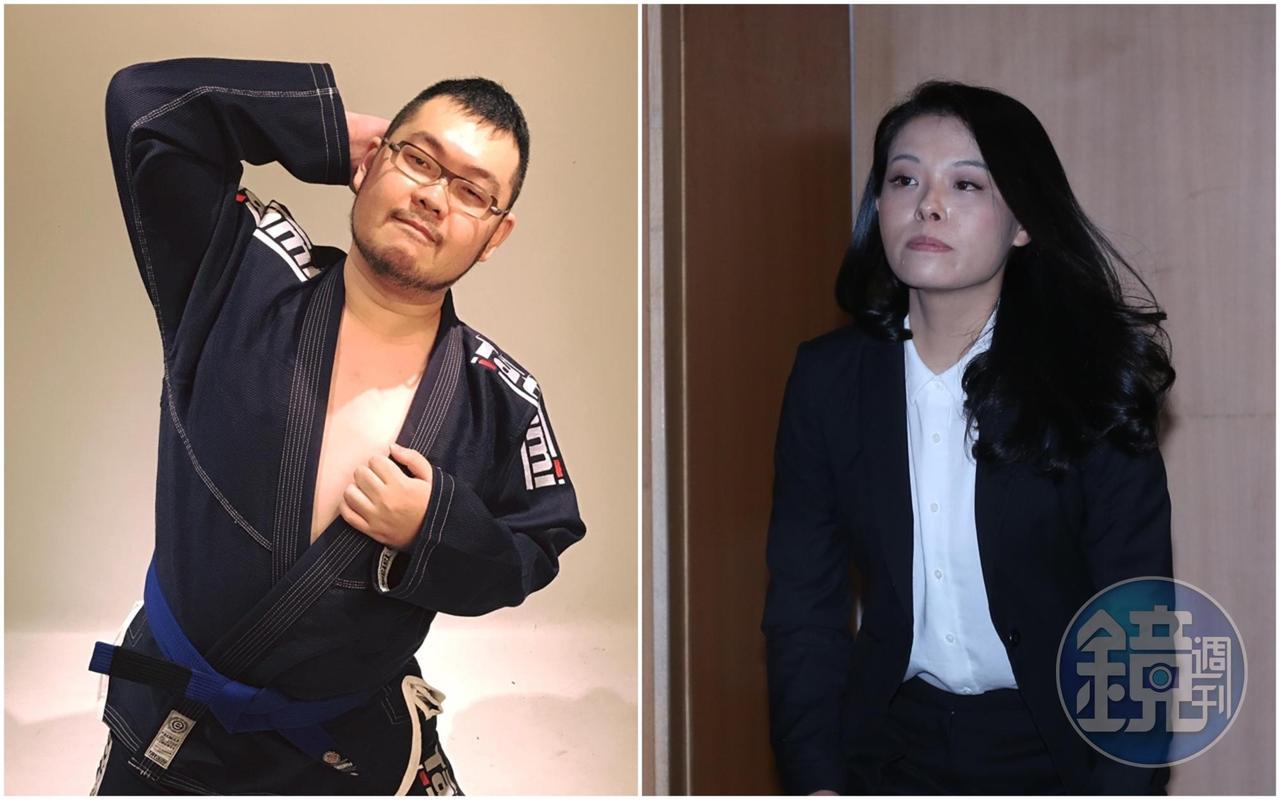 「四叉貓」劉宇（左）今凌晨po文，提到自己睡前很無聊，就掃了一下高虹安（右）助理們上繳加班費的小金庫發票QR碼。（翻攝自劉宇臉書／本刊資料照）