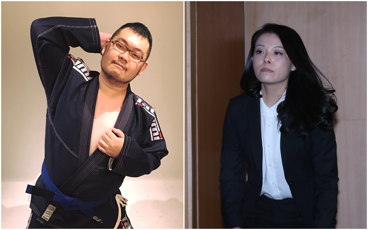 「四叉貓」劉宇（左）今凌晨po文，提到自己睡前很無聊，就掃了一下高虹安（右）助理們上繳加班費的小金庫發票QR碼。（翻攝自劉宇臉書／本刊資料照）