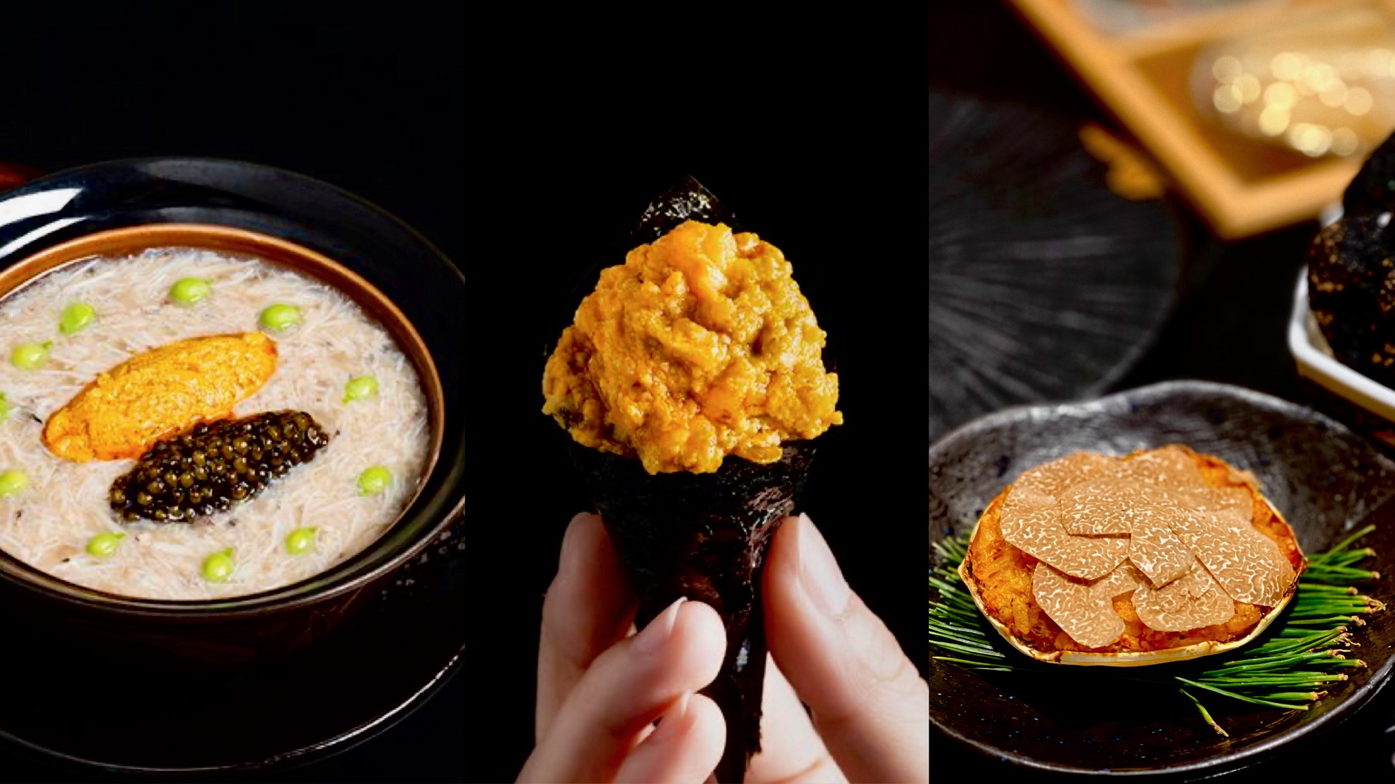 「辰壽司割烹」推出大閘蟹宴，大閘蟹以各種型態融入9道料理中令人驚喜。