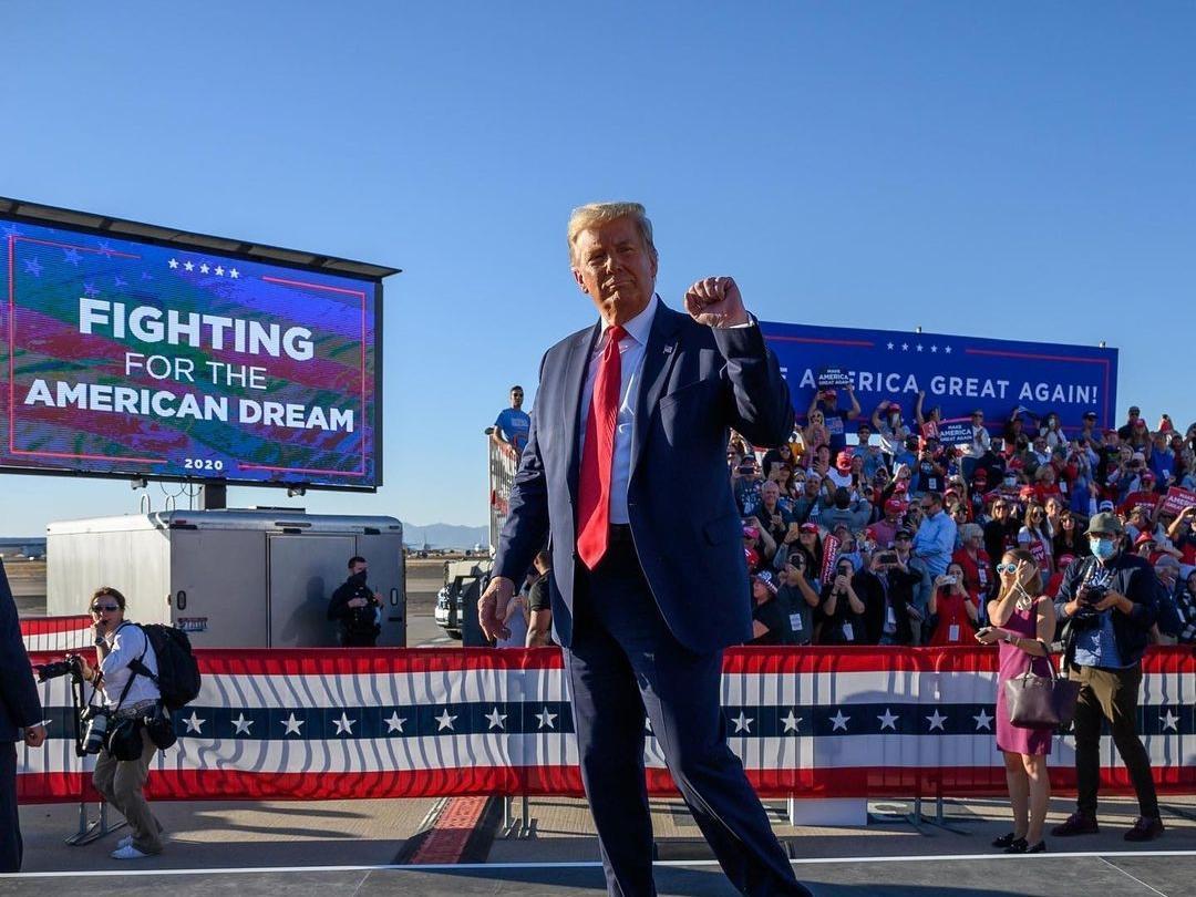 川普頻暗示有意再選總統，近日更稱15日將宣布重要事項。（翻攝自Donald Trump IG）