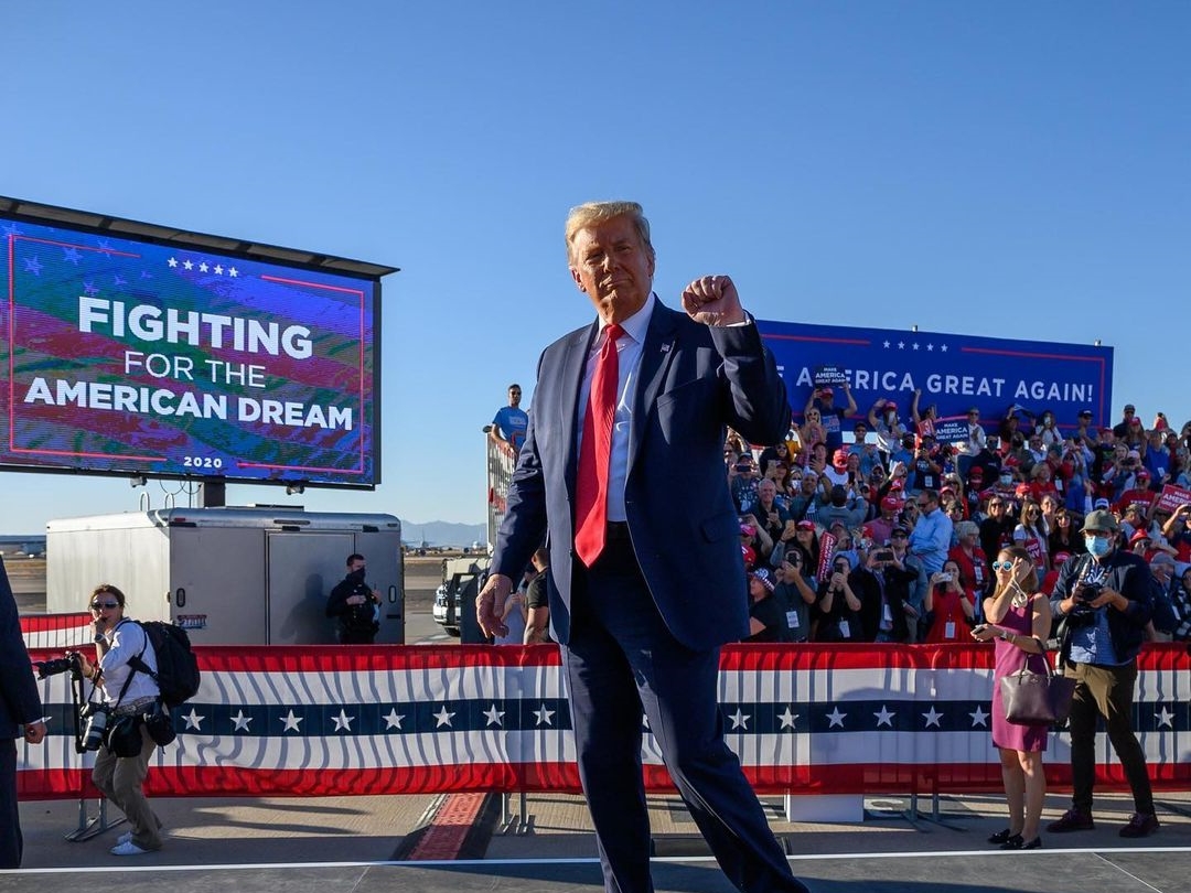 川普頻暗示有意再選總統，近日更稱15日將宣布重要事項。（翻攝自Donald Trump IG）