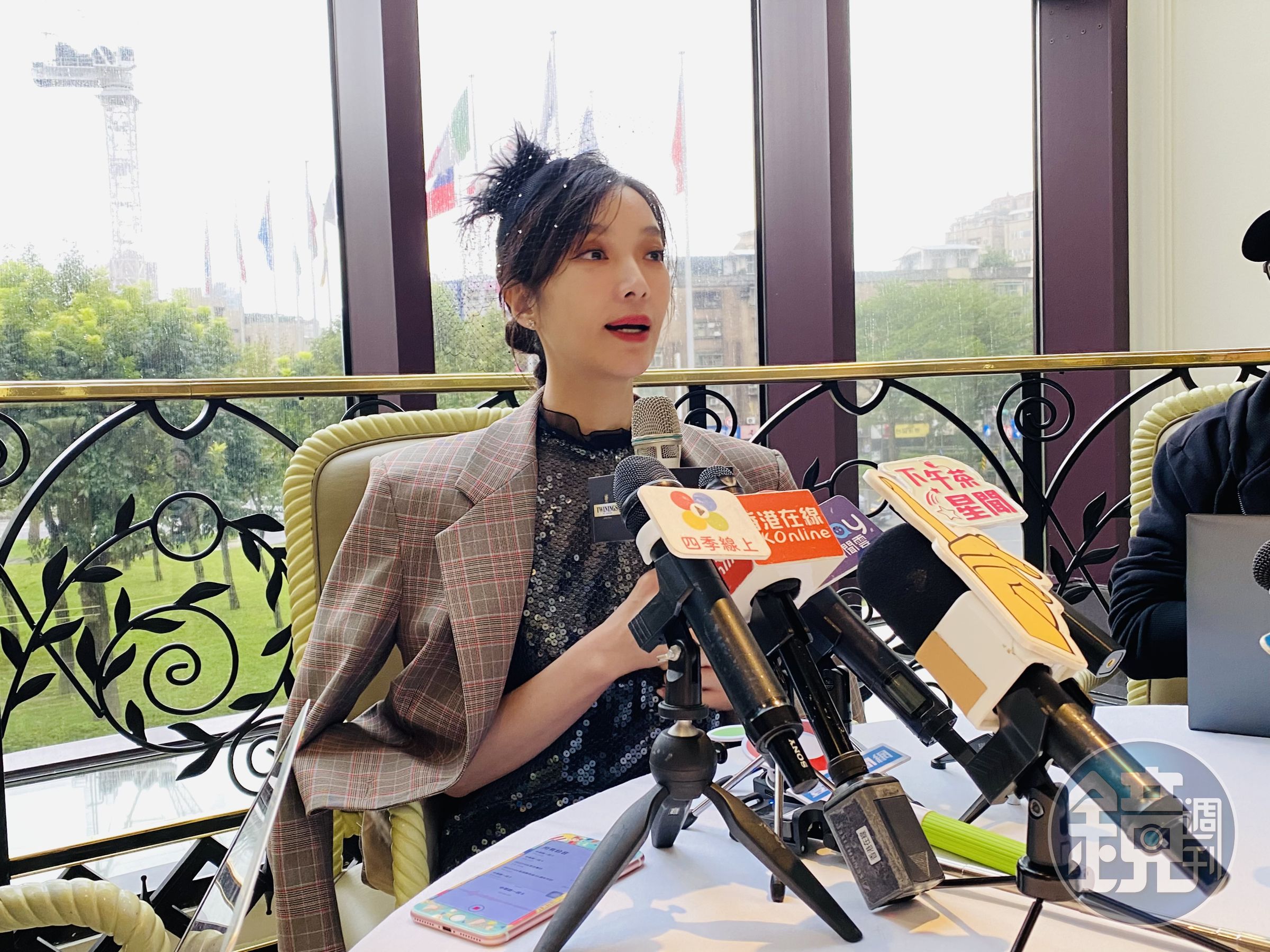 蔡淑臻受訪談到戀情頗多無奈。