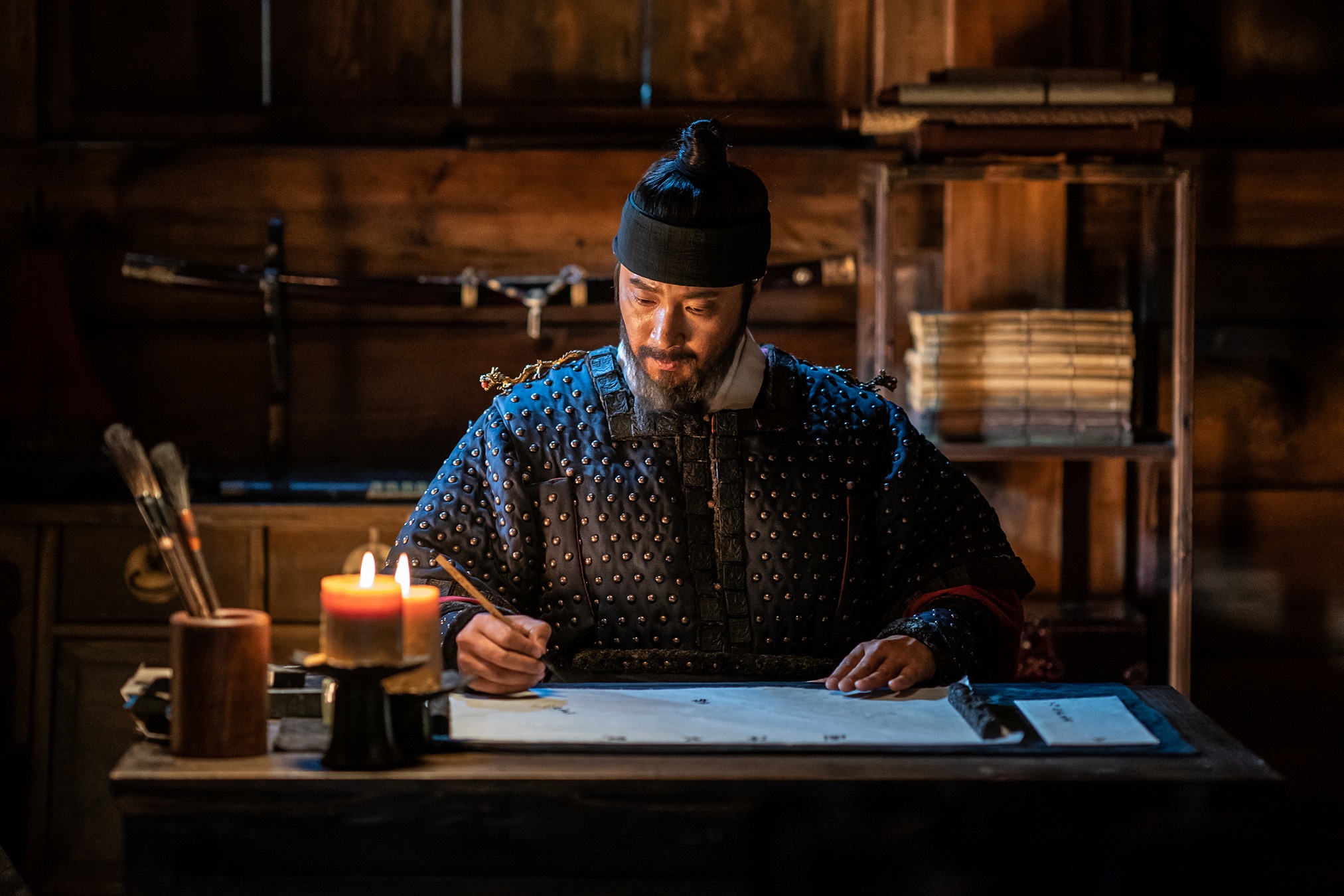 朴海日今年兩部作品都交出漂亮成績單，《韓山島海戰》在韓吸引726萬觀影人次。（車庫娛樂提供）