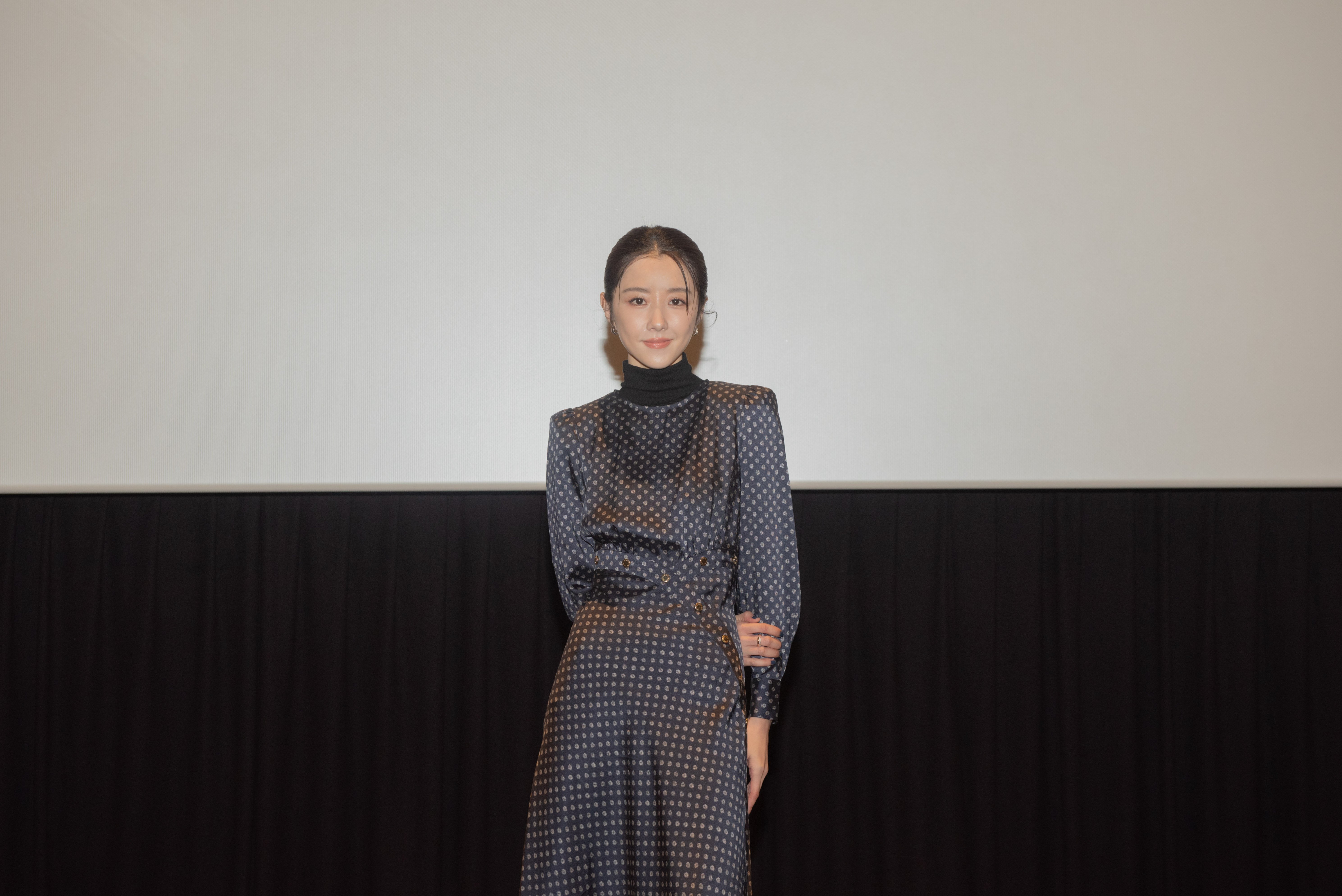 邵雨薇現身發表會，宣布主演心理黑暗驚悚新片《惡女》。（CATCHPLAY 提供）