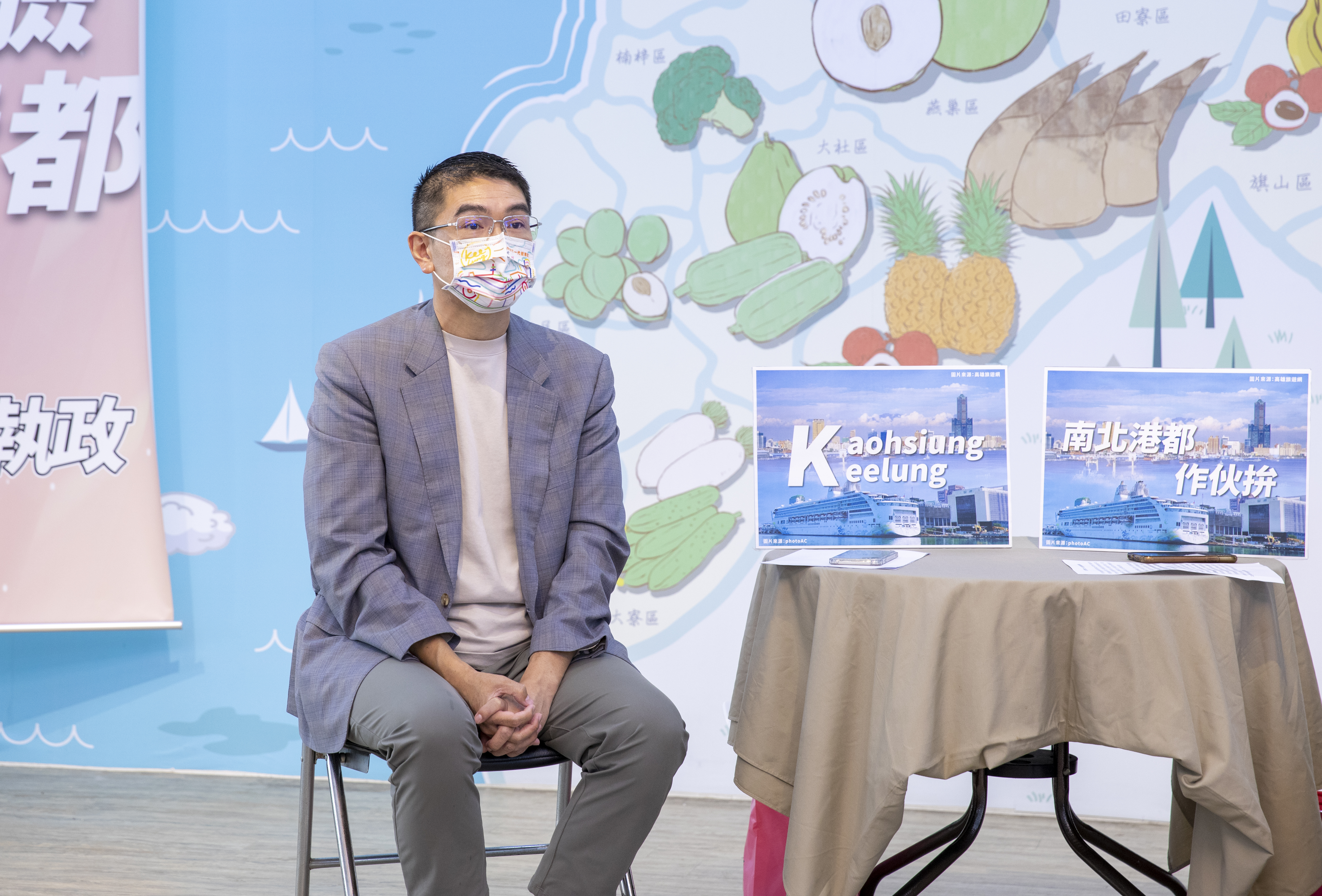 國民黨基隆市長候選人謝國樑接受《鏡新聞調查報告》專訪，大談基隆交通建設。（本刊資料照）