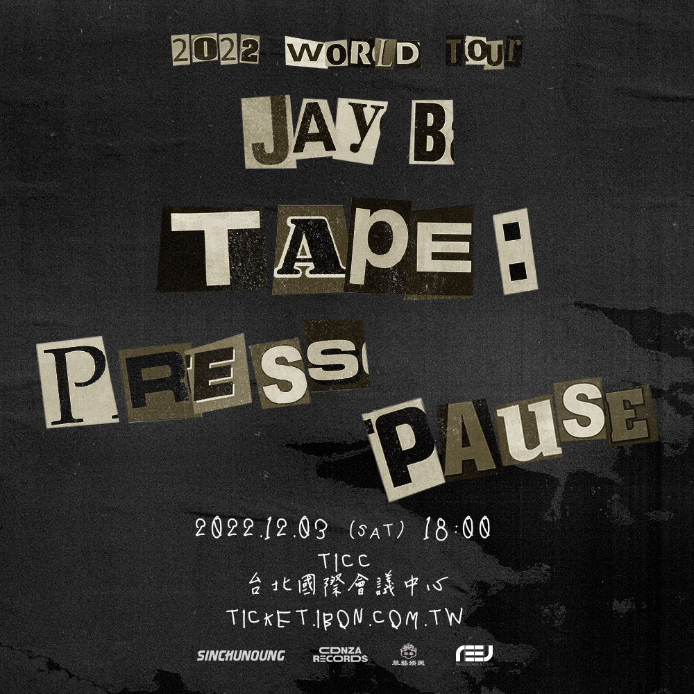 JAY B台灣場演唱會將於台北TICC舉行，這也是此次巡演終站。（華藝娛樂提供）
