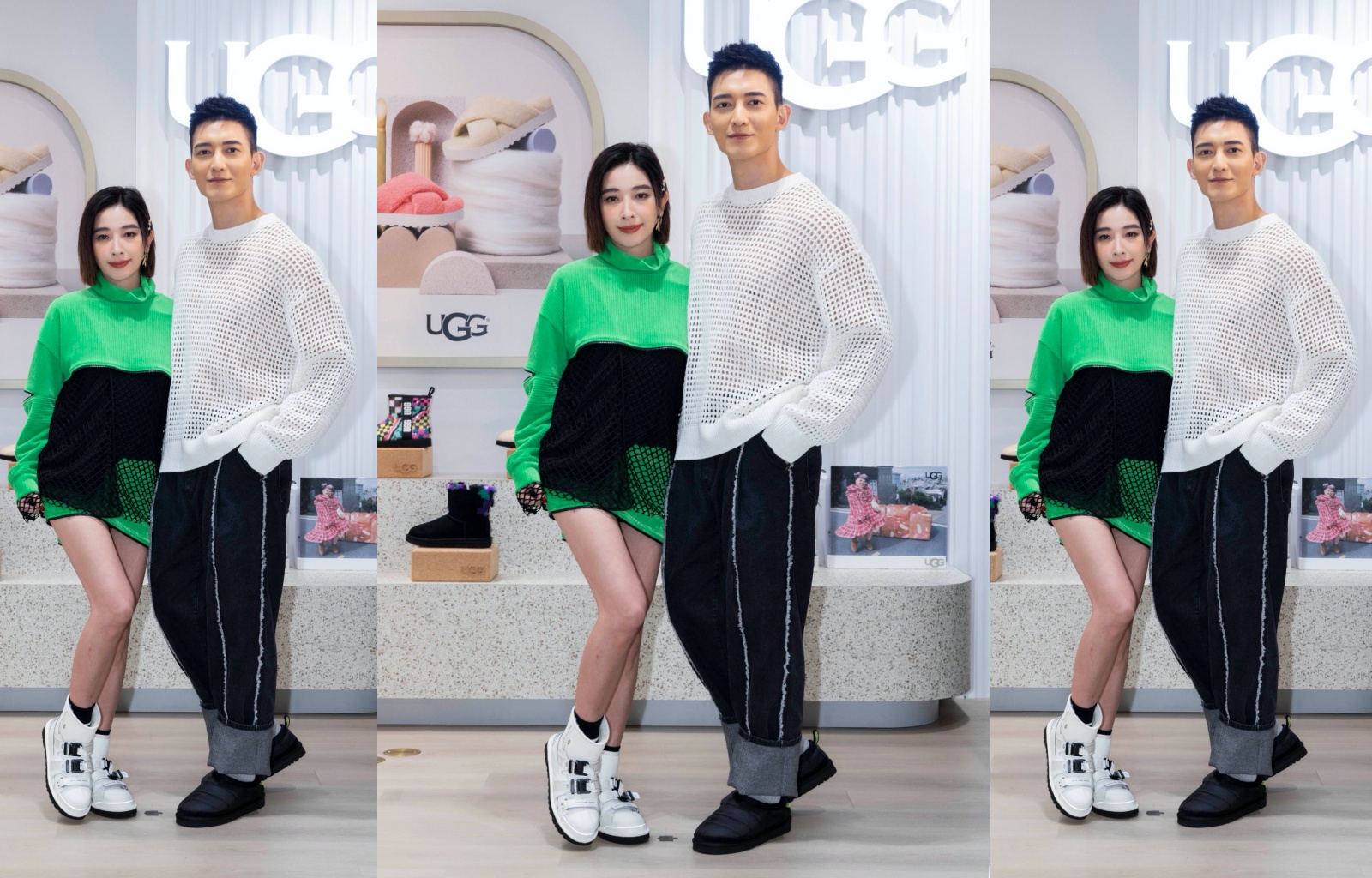 許維恩與王家梁今日出席UGG秋冬新品鑑賞。（三諾提供）