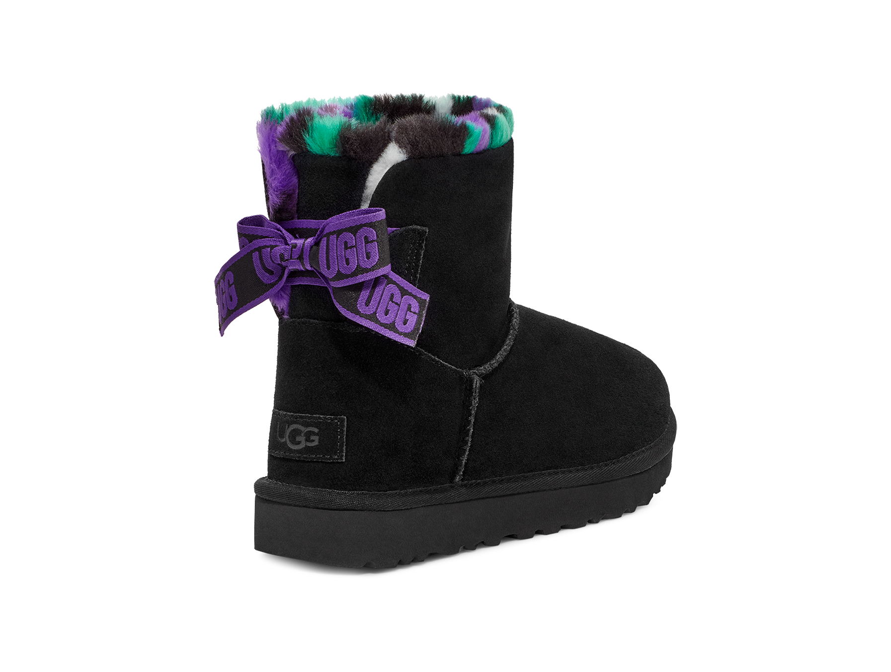 UGG Mini Bailey Bow Plaid Punk女士經典靴。NT$5,380(三諾提供)