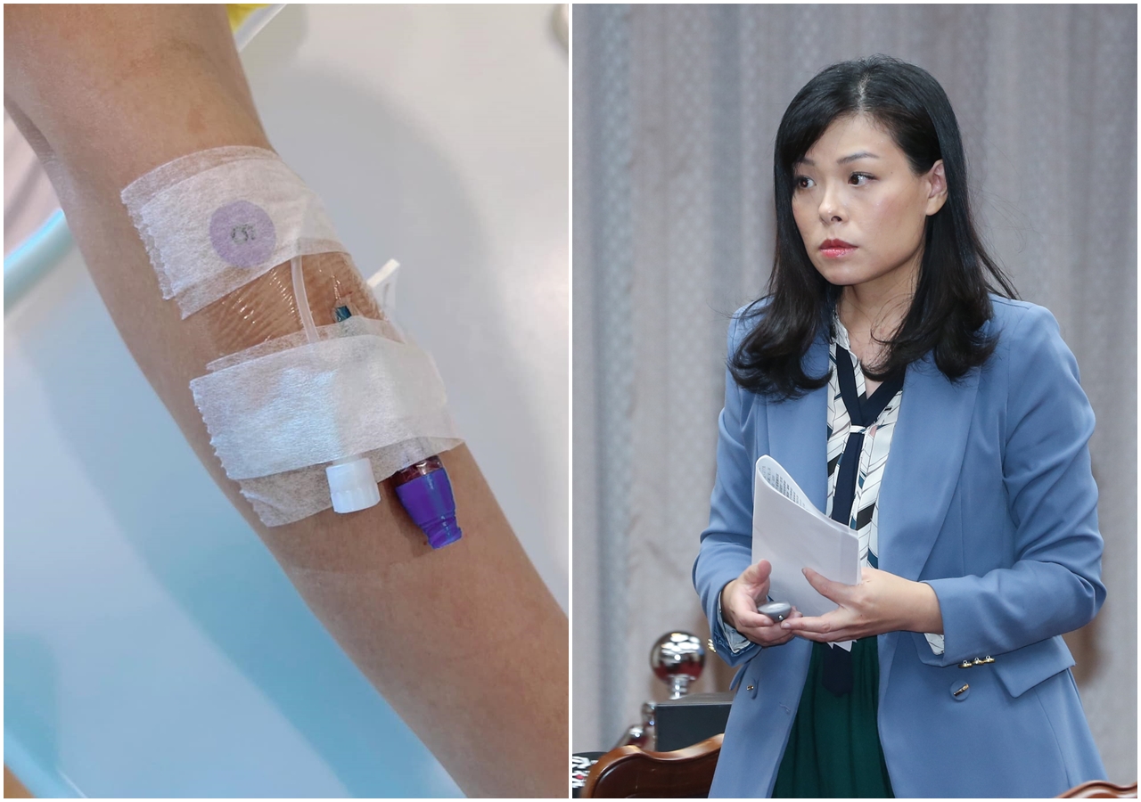 高虹安今天傳出住院消息，稍早她在臉書po出打點滴的「病床」照片。（翻攝自高虹安臉書／本刊資料照）