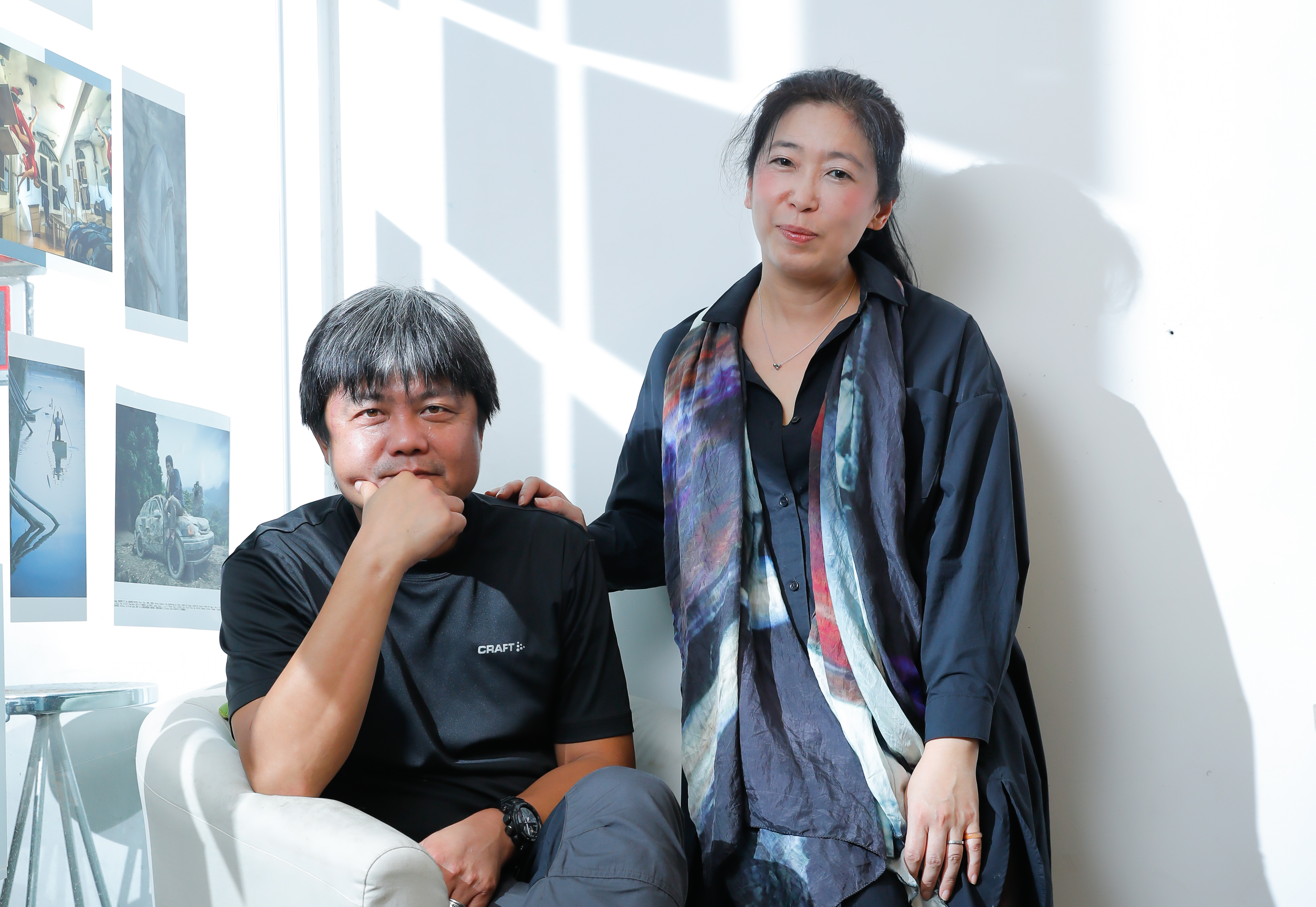 《我心我行》導演姚宏易（左）與製片陳薇（右）。