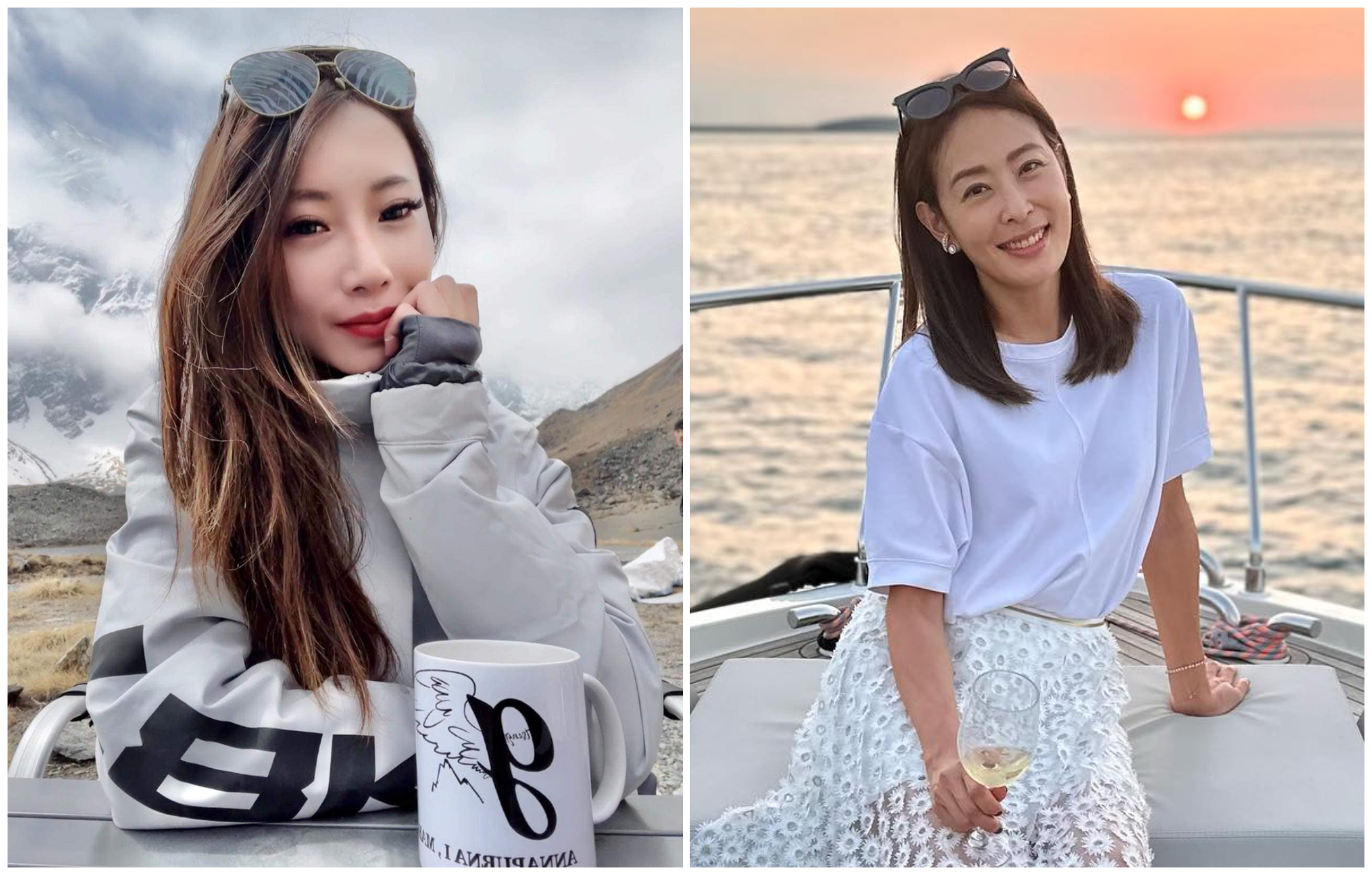 賈永婕（右圖）發文暗批曾格爾（左圖）說謊。（翻攝曾格爾臉書／賈永婕臉書）