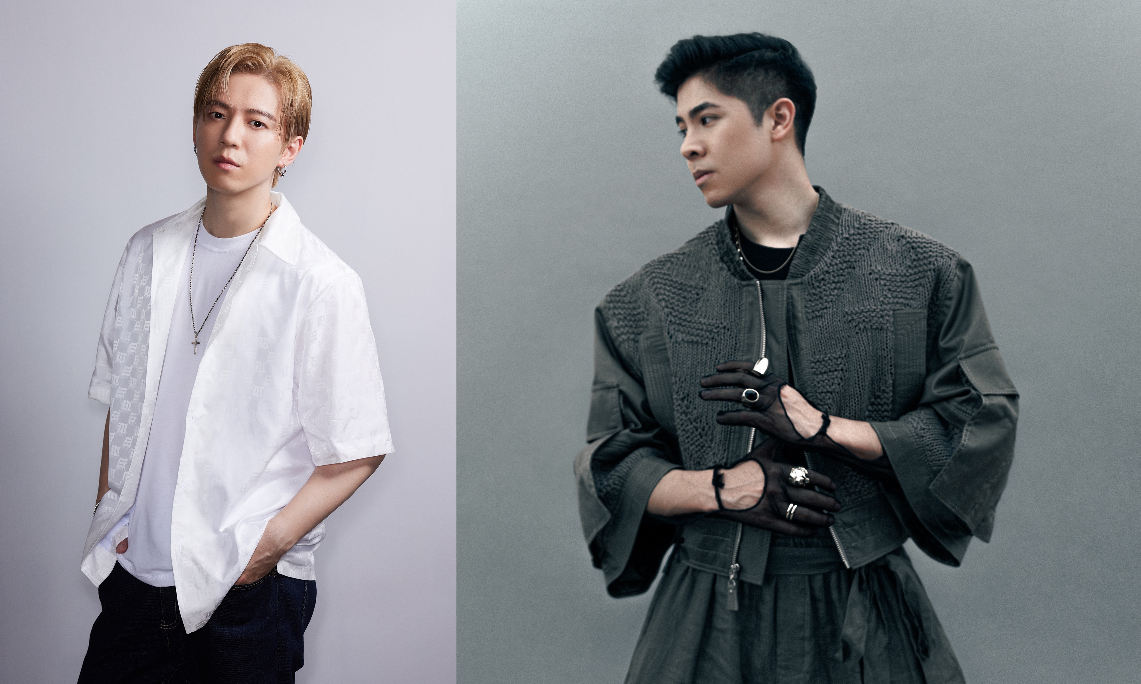 GJ蔣卓嘉（左）和厄瓜多歌手Ren Kai利用遠端首次合作。（索尼提供）