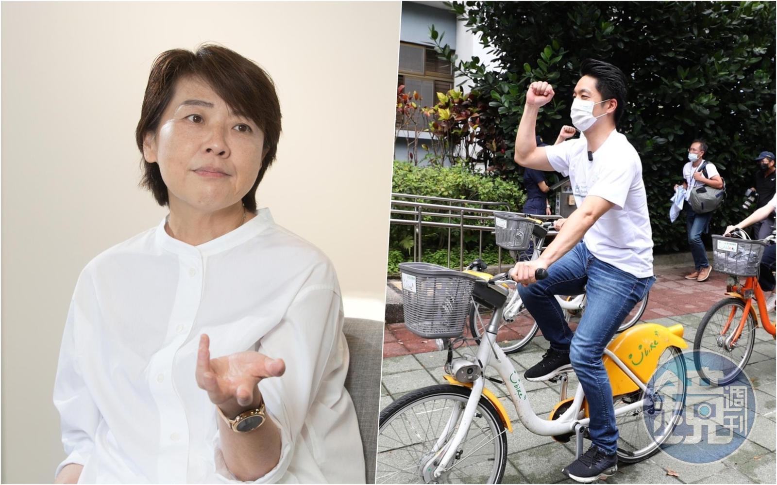 黃珊珊批恢復YouBike前30分鐘免費是草包政見，蔣萬安則反擊稱郝市府時期就做得到。（本刊資料照）