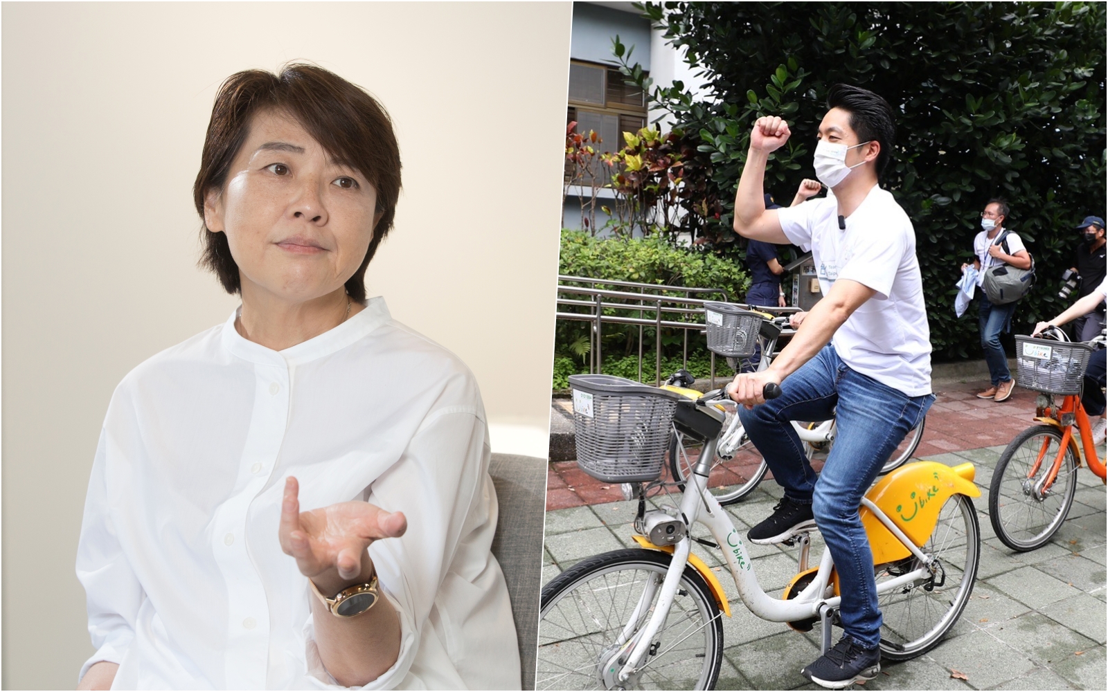 黃珊珊批恢復YouBike前30分鐘免費是草包政見，蔣萬安則反擊稱郝市府時期就做得到。（本刊資料照）