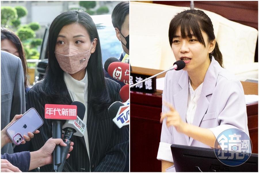 高虹安(左圖)強調助理「自願上繳」助理費,林穎孟(右圖)說不管助理是不是自願,該民代就是十足十的犯罪。(本刊資料照)