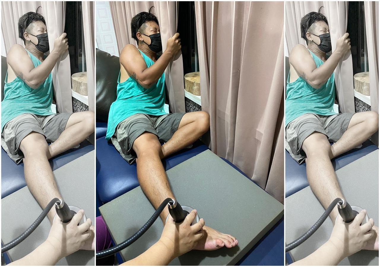 健志錄影腳受傷送醫。（歡迎光臨等你來家1提供）