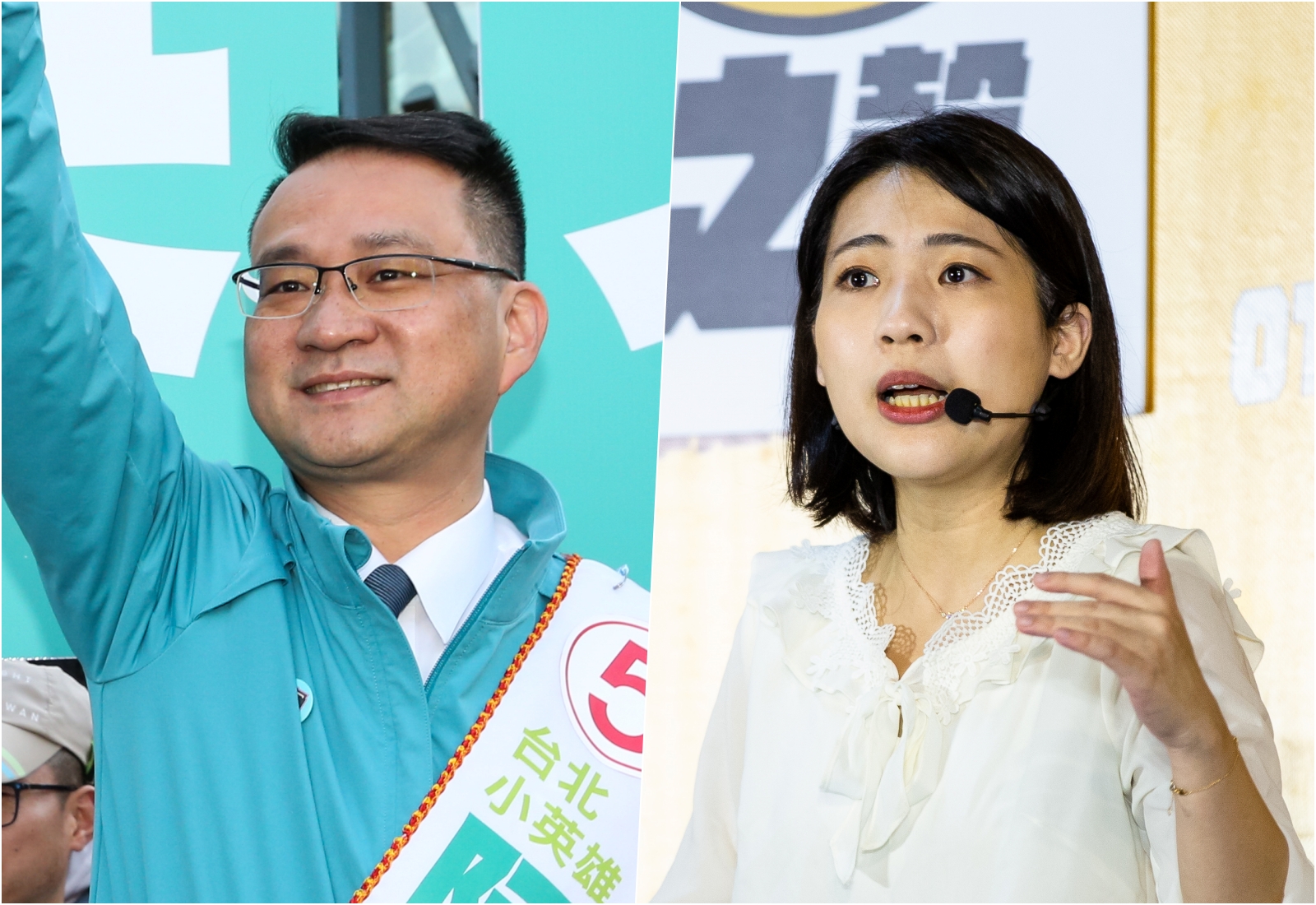 放棄議員連任的阮昭雄（左）宣布投入立委補選，徐巧芯（右）被點名則稱先拚議員連任成功。（本刊資料照）