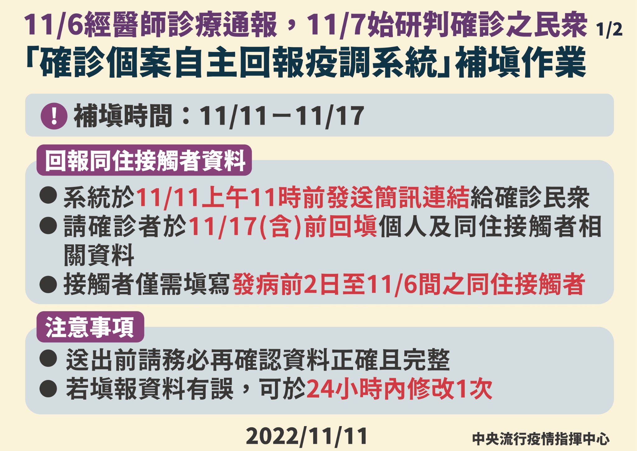 指揮中心說明居家隔離措施。(指揮中心提供)