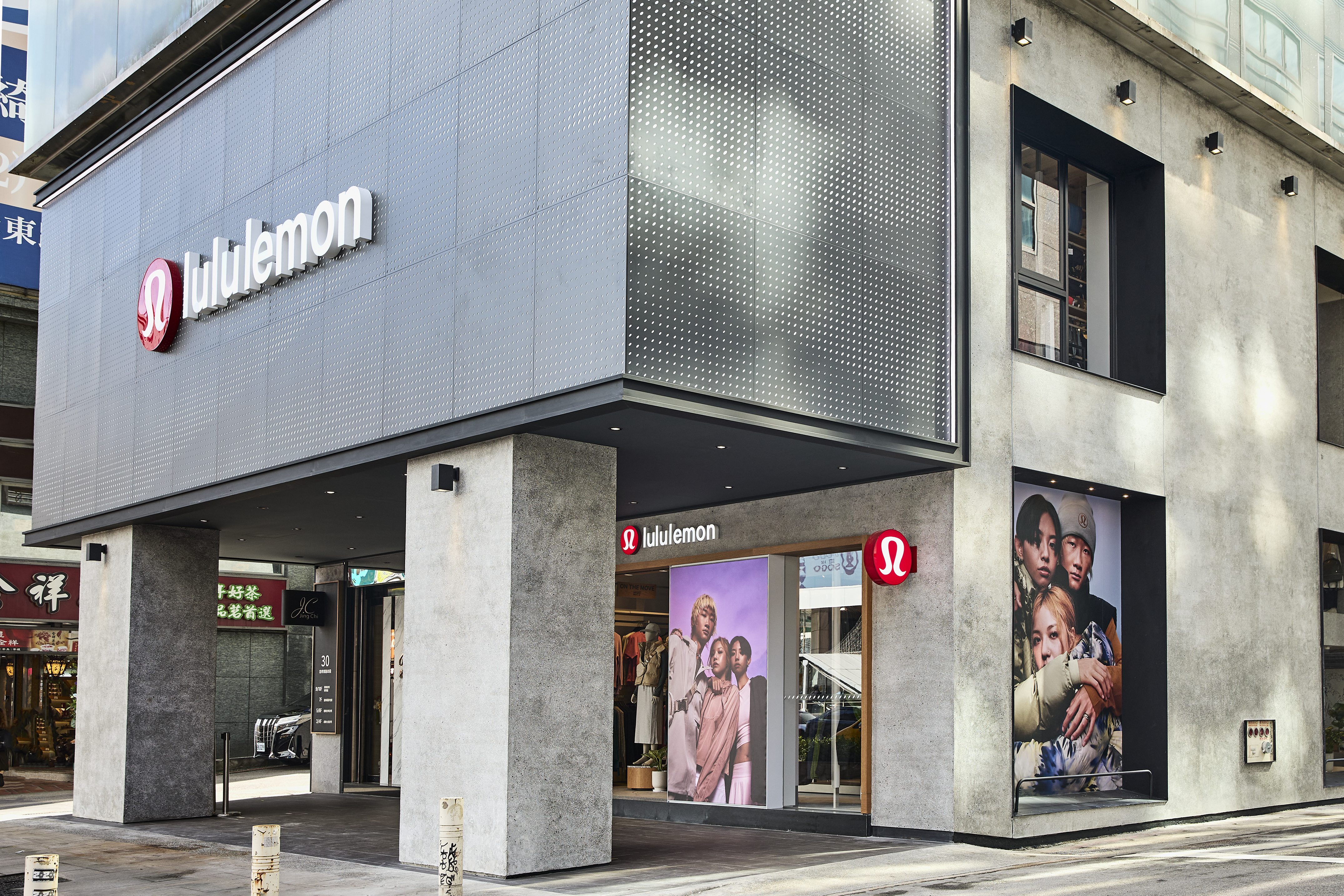 lululemon台北忠孝復興店外觀。(lululemon提供)