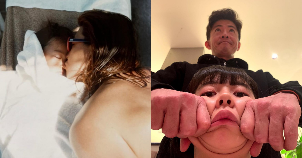 木村拓哉(右圖後、左圖右)今50歲生日。(翻攝自木村心美、木村光希IG)