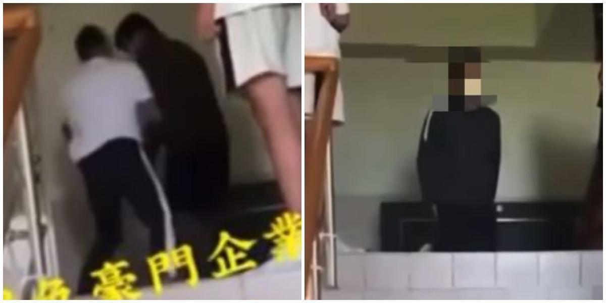 又傳校園暴力!一名男同學因為「言語騷擾」女同學,被當沙包打 。(翻攝黑色豪門企業)