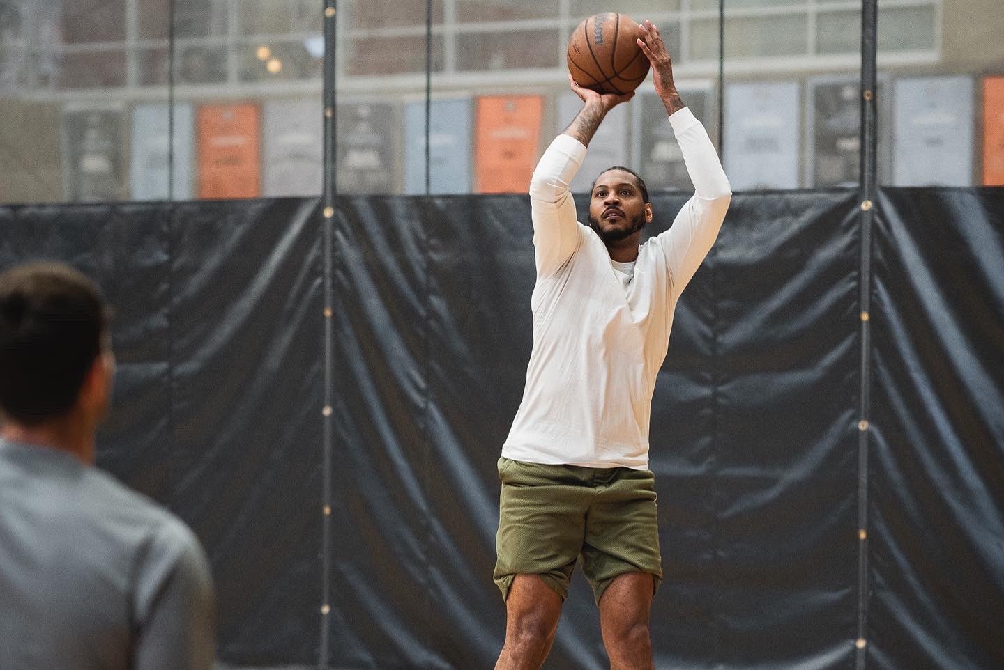 T1台鋼獵鷹總教練劉孟竹證實，球團正在與安東尼接洽。（翻攝自Carmelo Anthony推特）