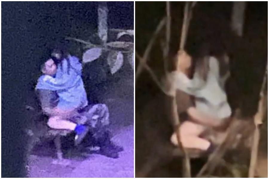 中國校園內上演活春宮，過程被旁觀者偷偷錄下分享在網路。（翻攝自微博）