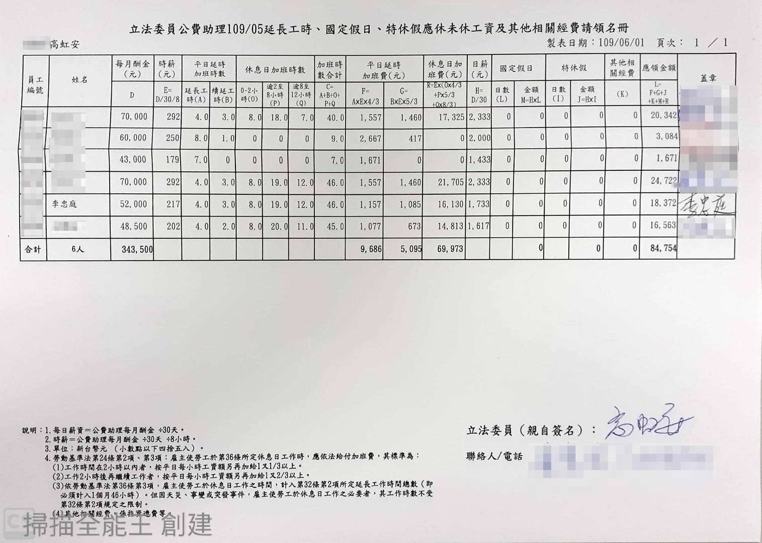 加班費請領名冊05(吹哨者提供)