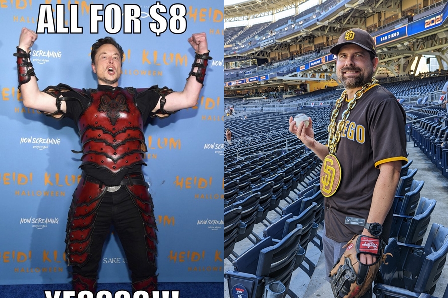 一名推特工程師弗勞恩霍夫（右）因公開「嗆聲」馬斯克（左）竟被開除。（翻攝自Elon Musk、Eric Frohnhoefer推特）