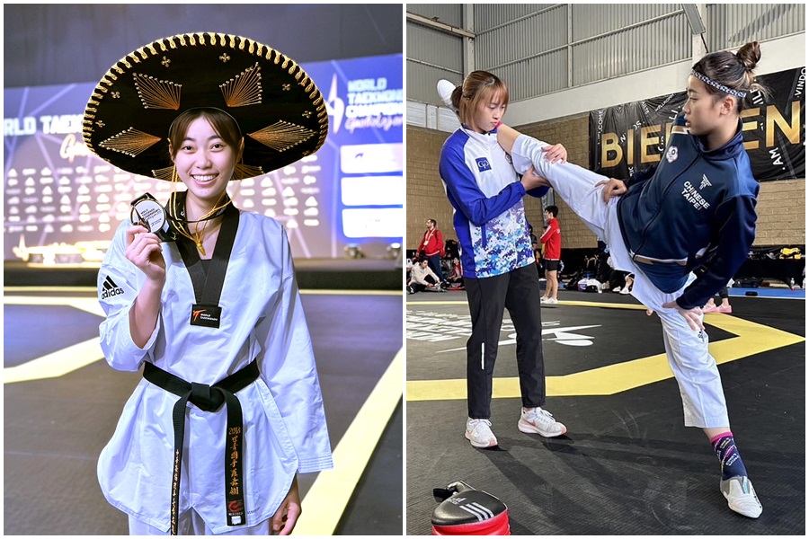 羅嘉翎今在墨西哥瓜達拉哈拉世錦賽女子57公斤級，拿下銀牌創造個人在世錦賽最佳成績。（翻攝自羅嘉翎臉書）