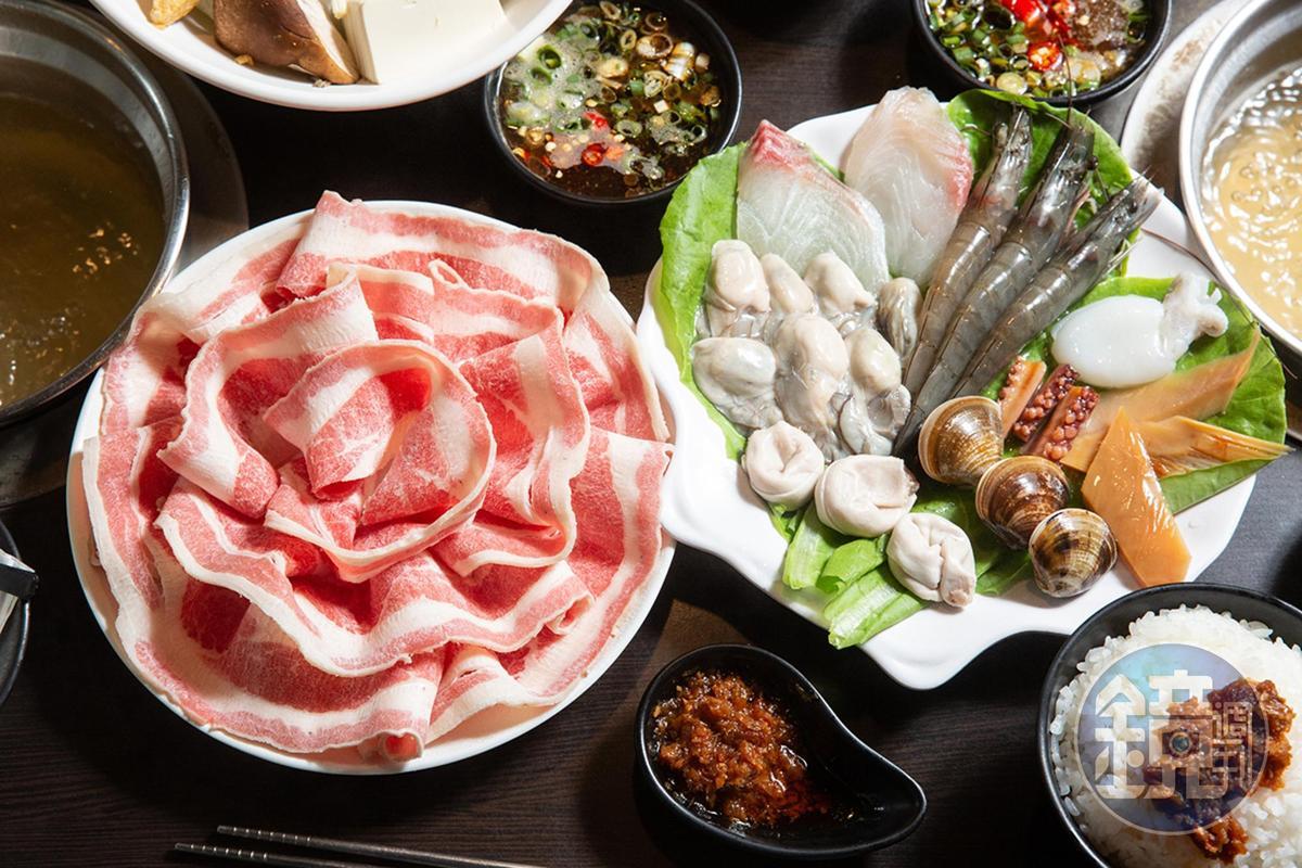 李丙增要求食材新鮮，肉品、蔬菜是合作多年的廠商現送，海鮮則是他自己每天到市場採買。