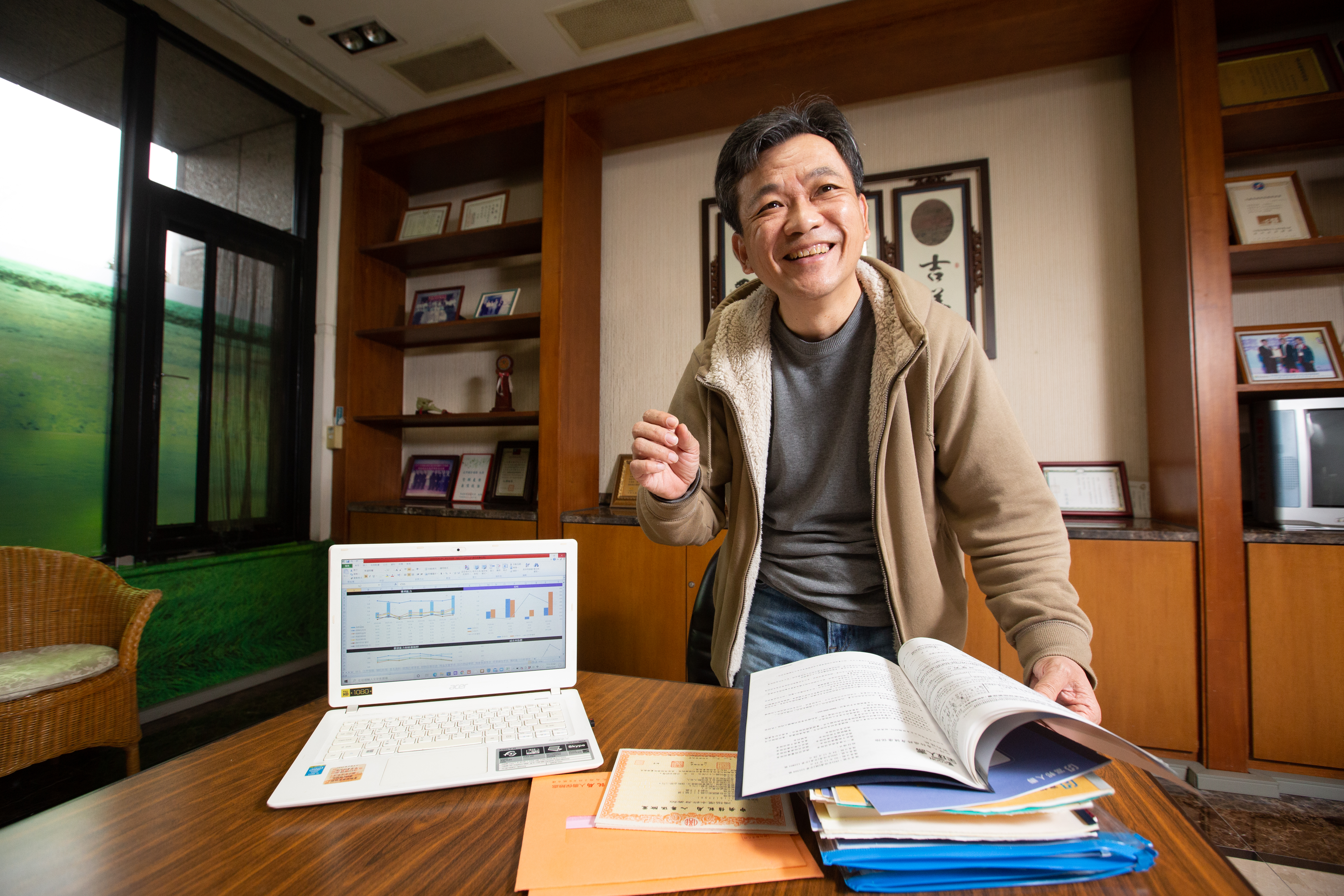 投資達人吳家揚表示，想買0050的投資人，可以跟著五線譜位置操作。（本刊資料照）