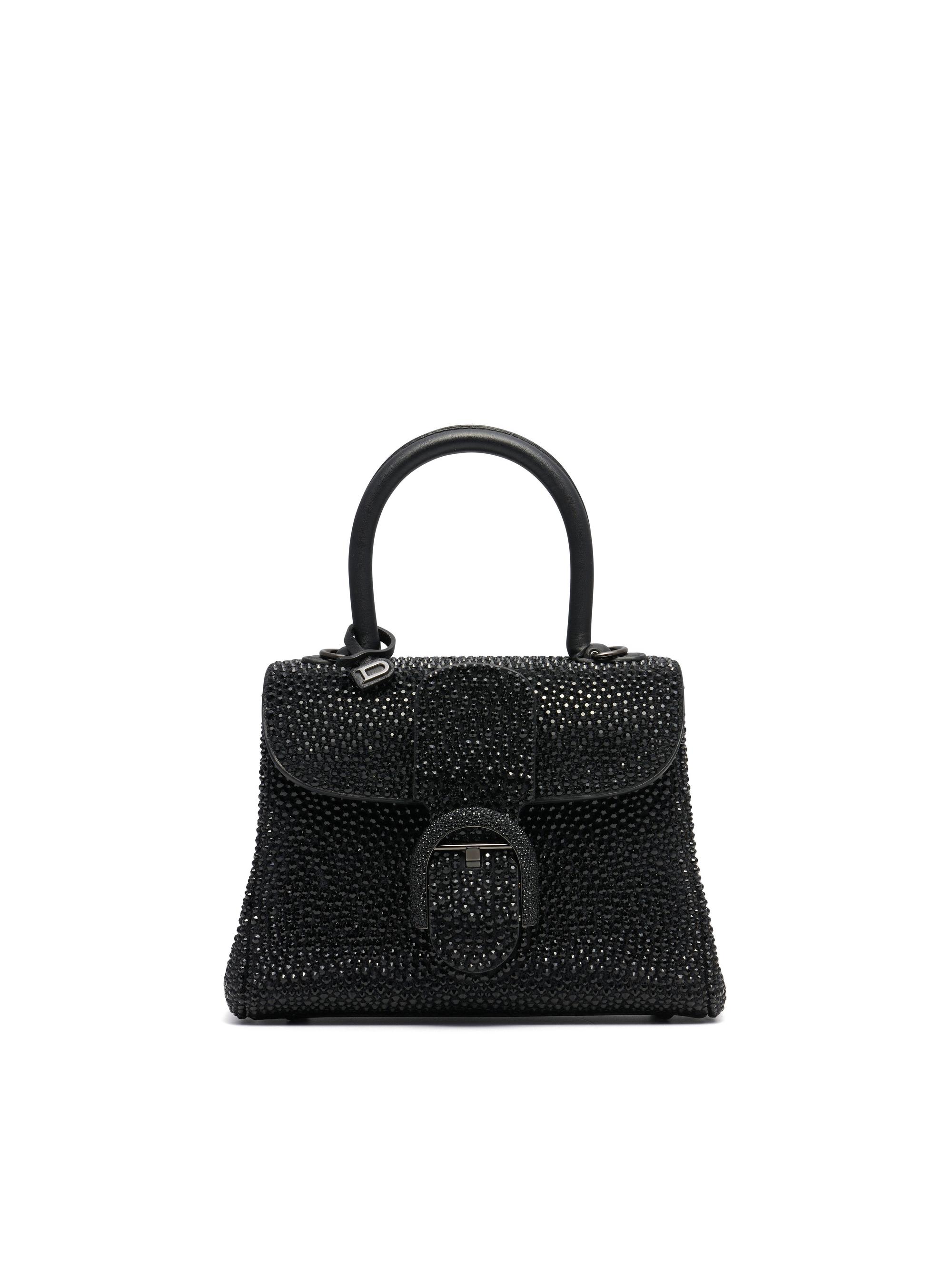 DELVAUX Brillant Mini黑色水晶手袋。NT$366,100（美之心提供）
