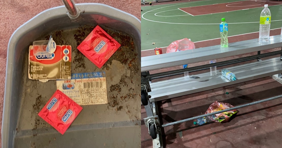 彰化員林市公所斥資8,000萬打造的「公19晴雨球場」，卻被民眾大肆破壞。（翻攝自員林市體育管理所臉書）