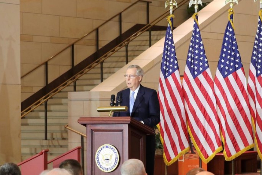 共和黨參議院領袖由麥康諾（Mitch McConnell）繼續連任。（翻攝Mitch McConnell推特）