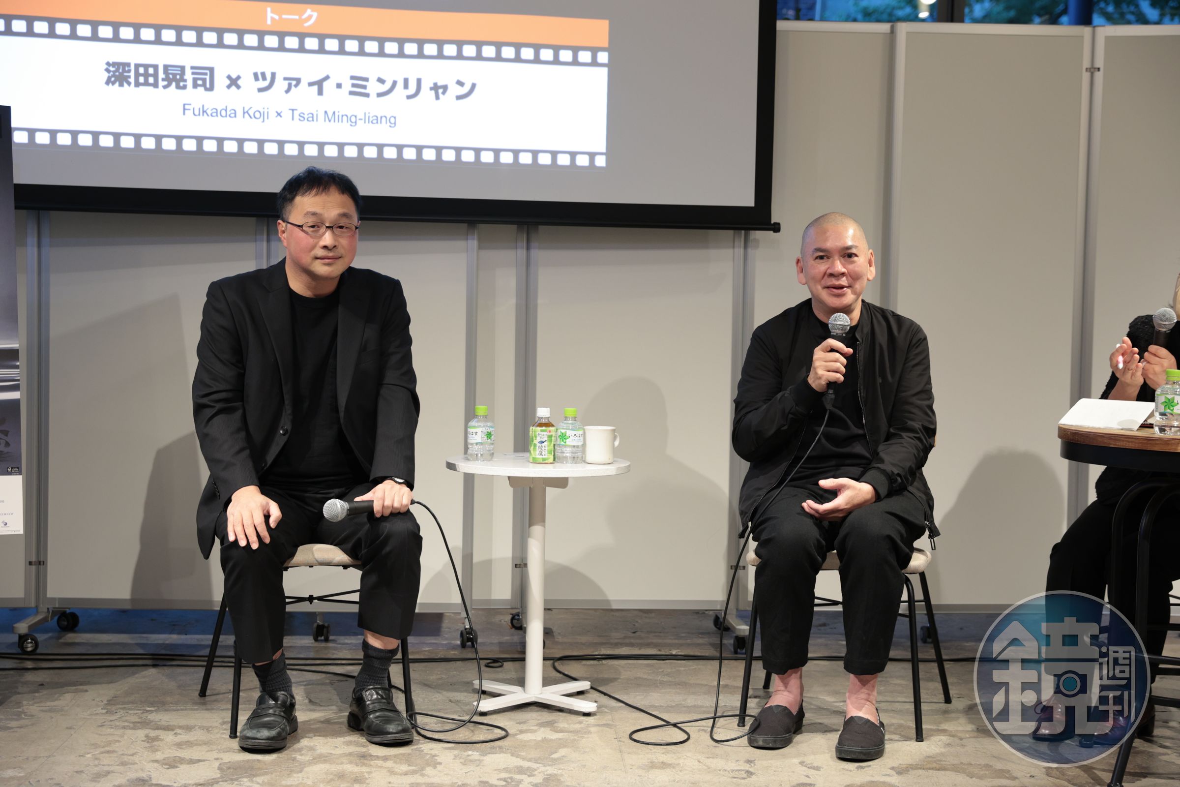 蔡明亮今年和日本導演深田晃司在影展上進行對談。（東京國際影展提供）